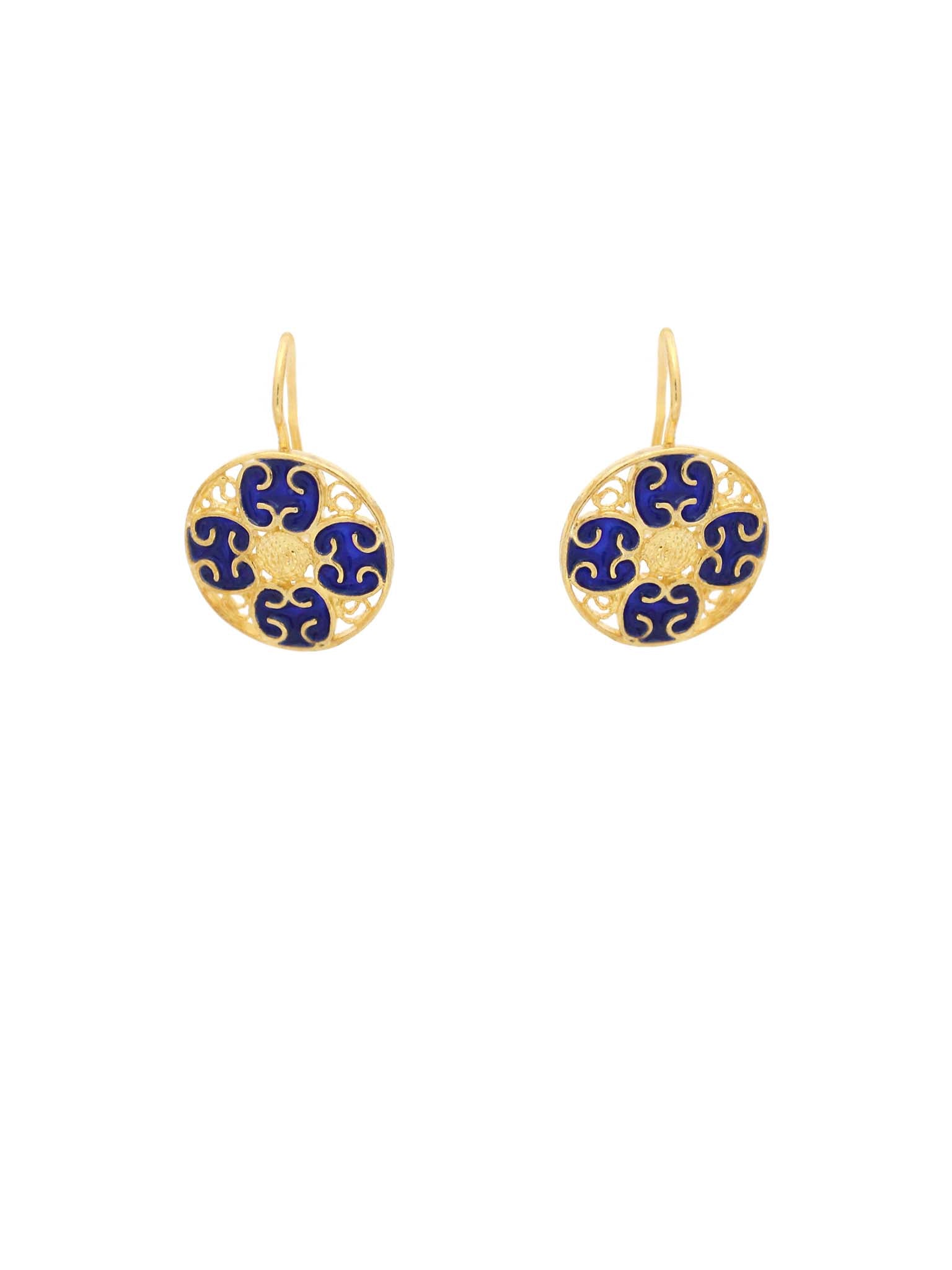 Blue Amulet Earrings