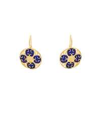 Blue Amulet Earrings – Gold-Plated Silver / 9K Gold / 19K Gold