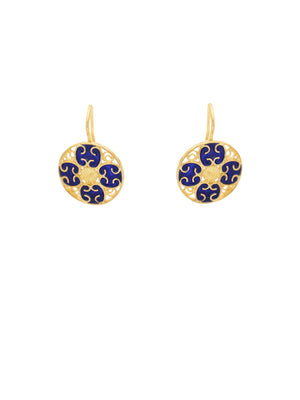 Blue Amulet Earrings