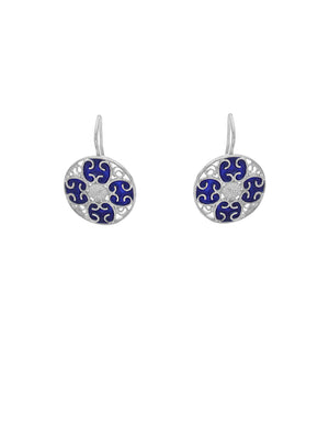 Blue Amulet Earrings