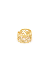 Renda Open Ring – Gold-Plated Silver