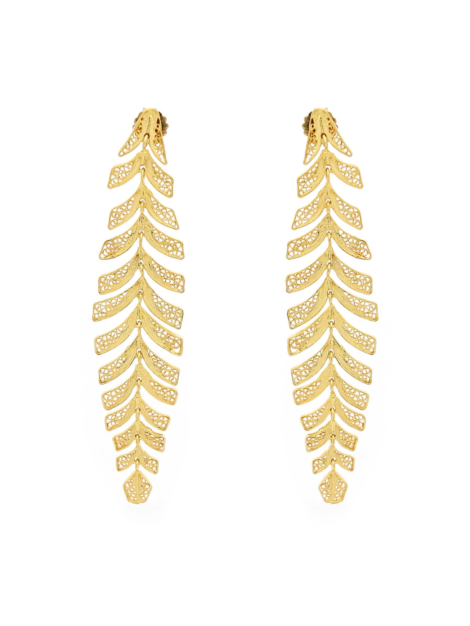 Articulated Leaf Earrings