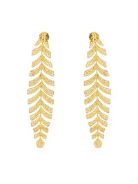 Brincos Folhas Articuladas – Prata Dourada / Ouro 9k / Ouro 19k