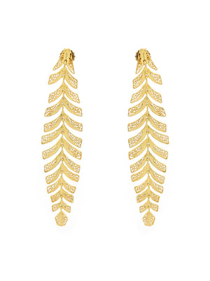 Articulated Leaf Earrings