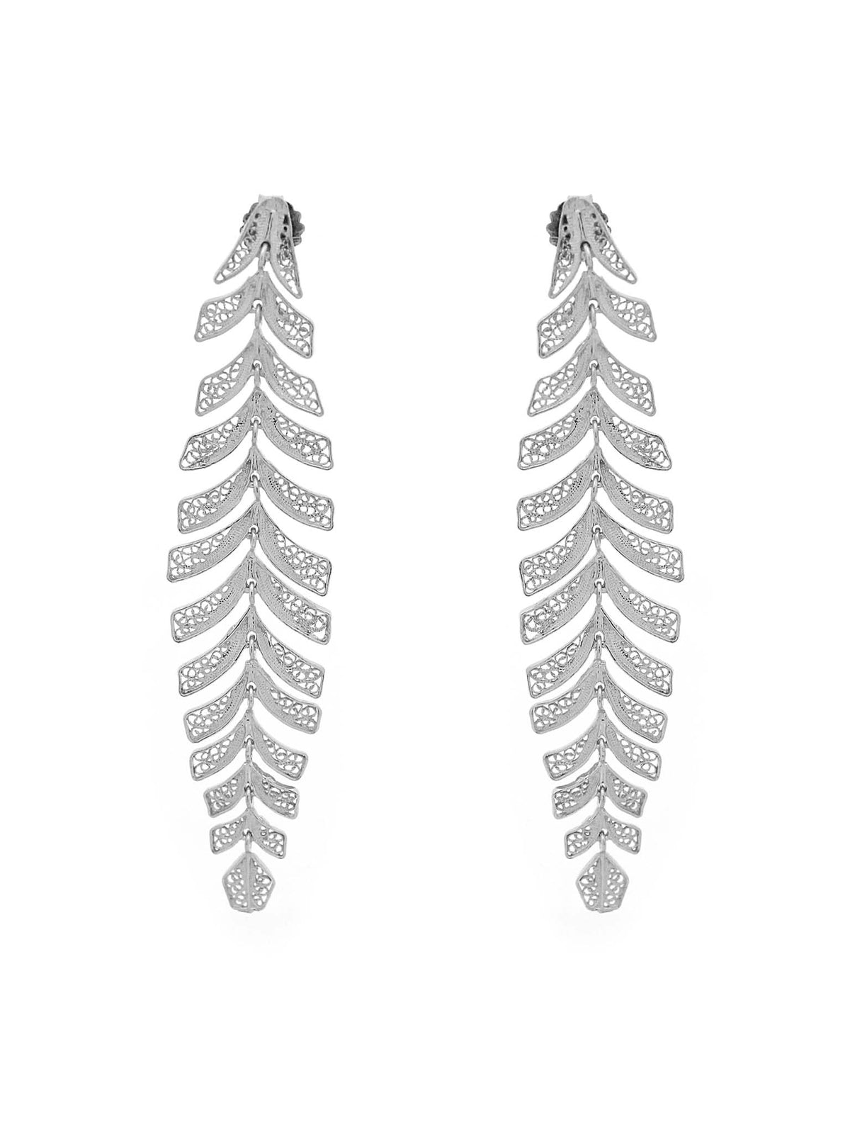 Articulated Leaf Earrings