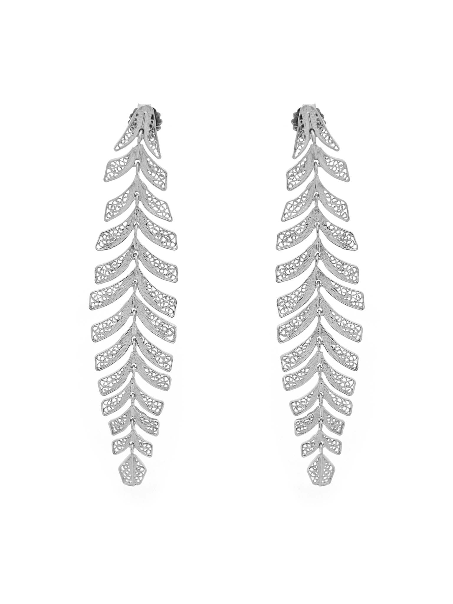 Articulated Leaf Earrings