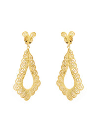 Segmented Drop Earrings – Gold-Plated Silver / 9K Gold / 19K Gold