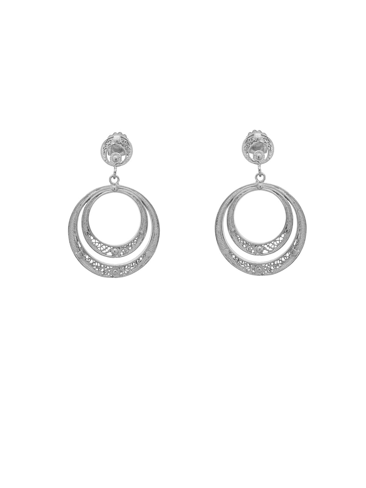 Circles (size S) earrings in Filigrana