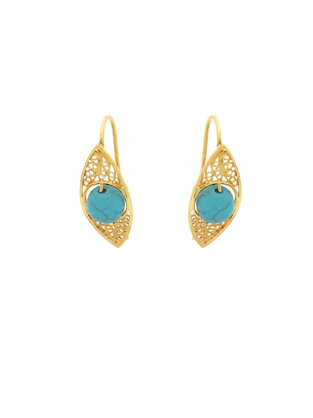 Stunning Earrings with Turquoise stone