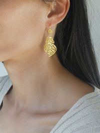 Wave Heart Earrings