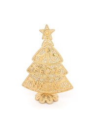Christmas Tree Decorative Piece – Gold-Plated Silver