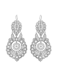 Queen Filigree Earrings - Size L – Sterling Silver