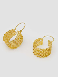 Scaled Hoop Earrings – 9K Gold / 19K Gold