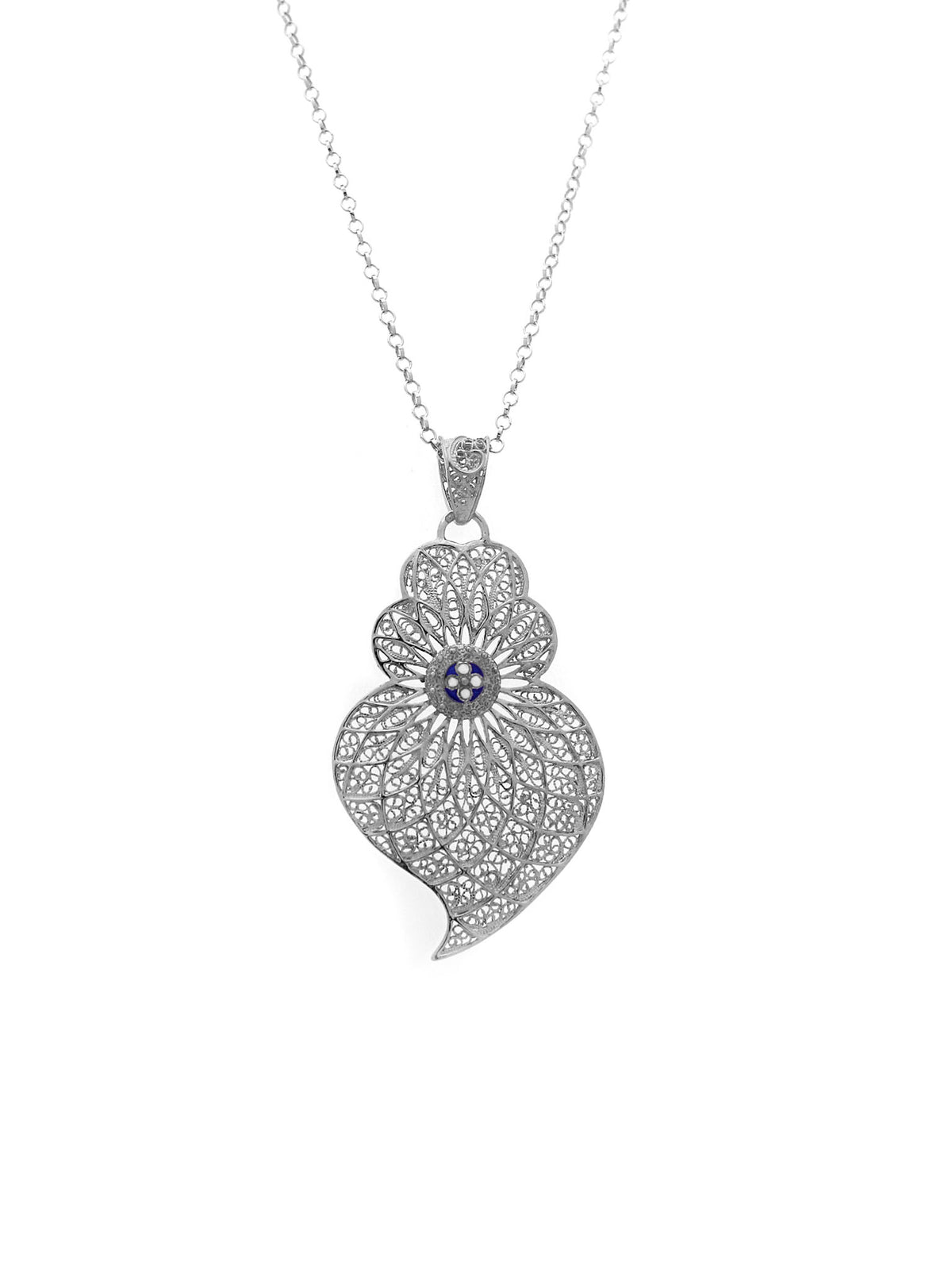 Medal Heart Center Enamel