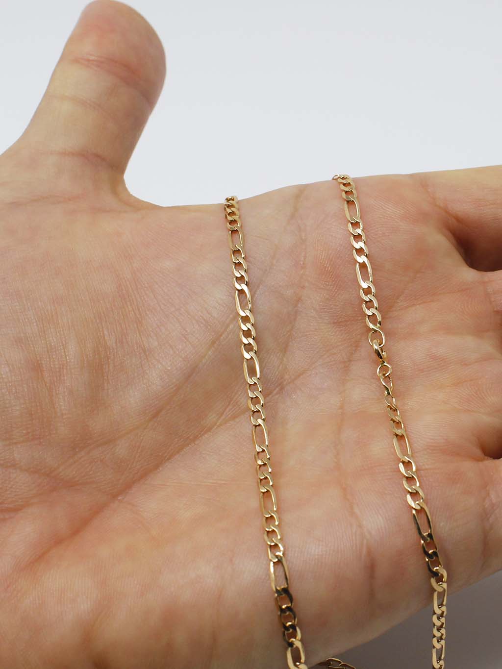 3+1 man wire in 19K gold (60cm)