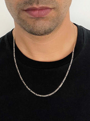 3+1 man wire in 19K gold (55cm)