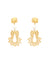 Princess pearl earrings (size s)