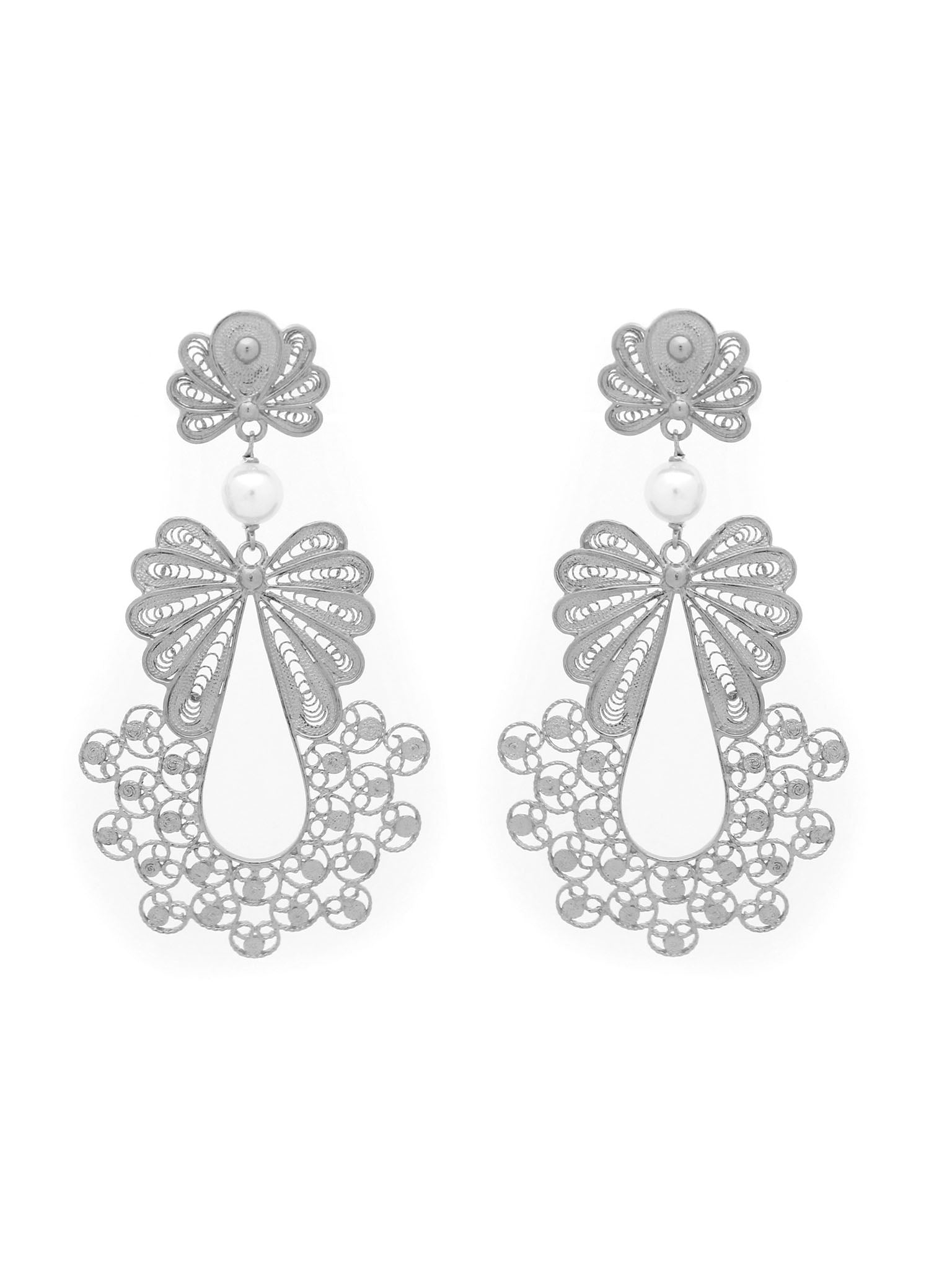 earrings Princess Pearl (Size L)