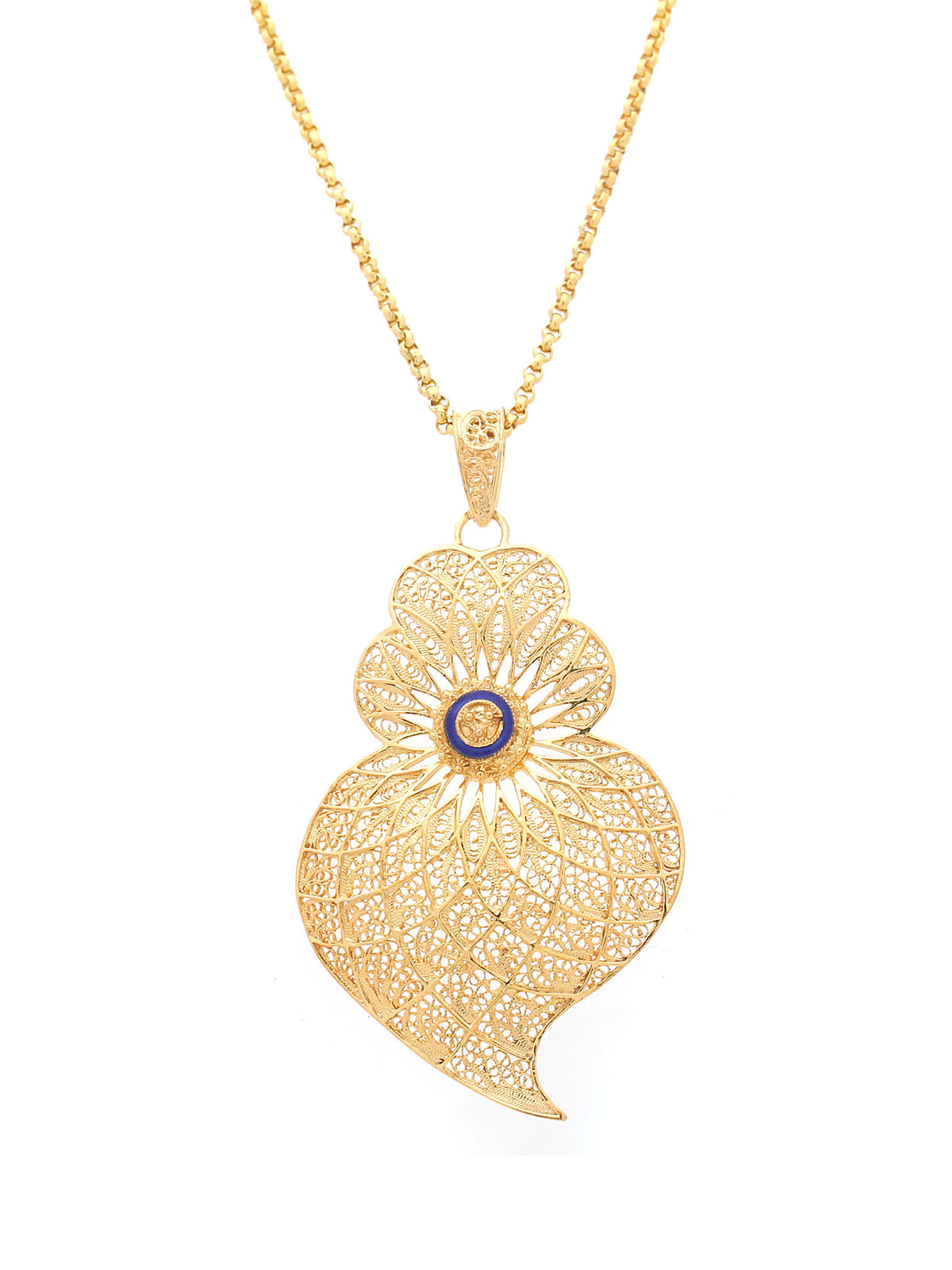 Medal Heart Center Enamelled