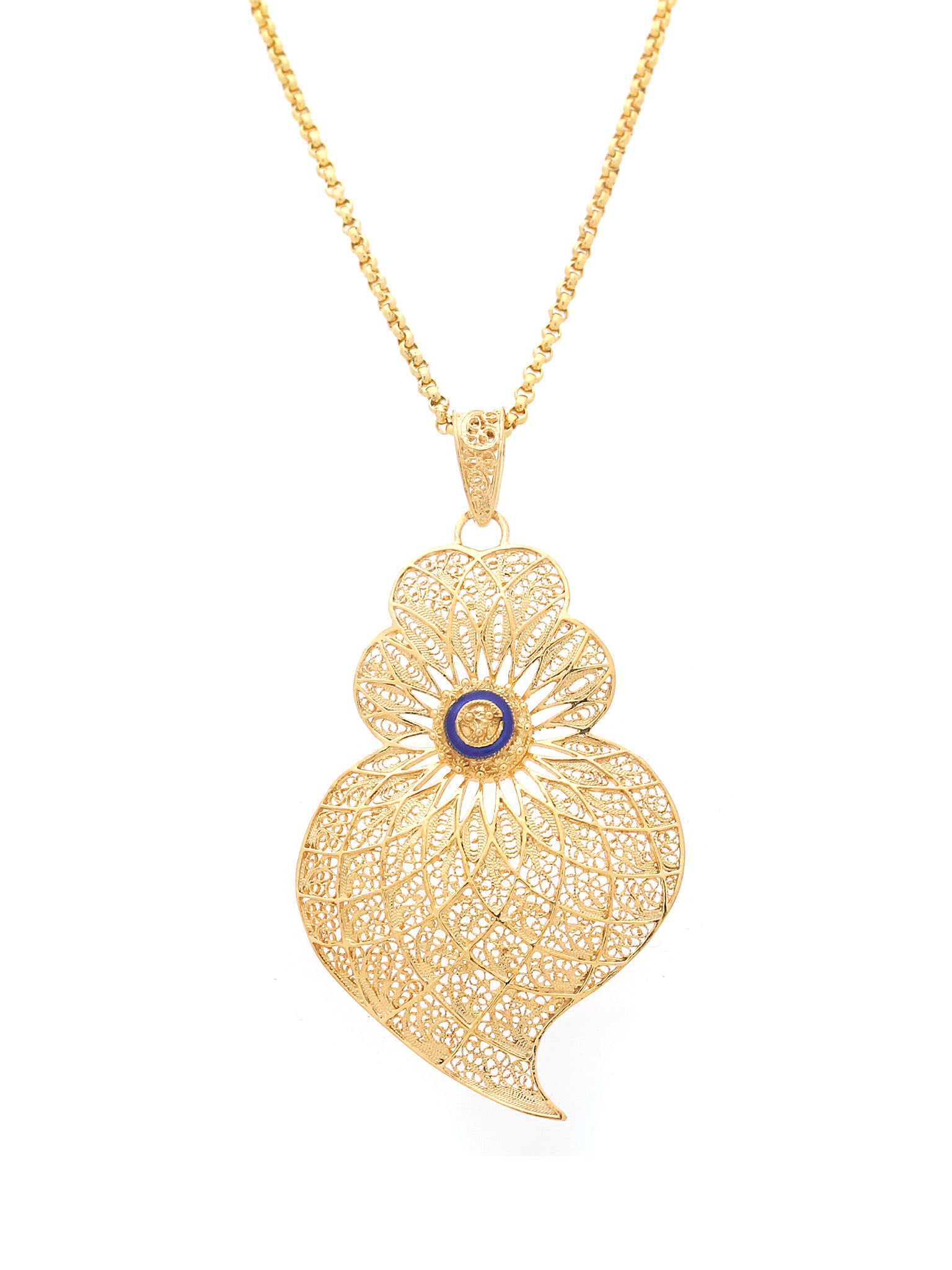 Medal Heart Center Enamelled