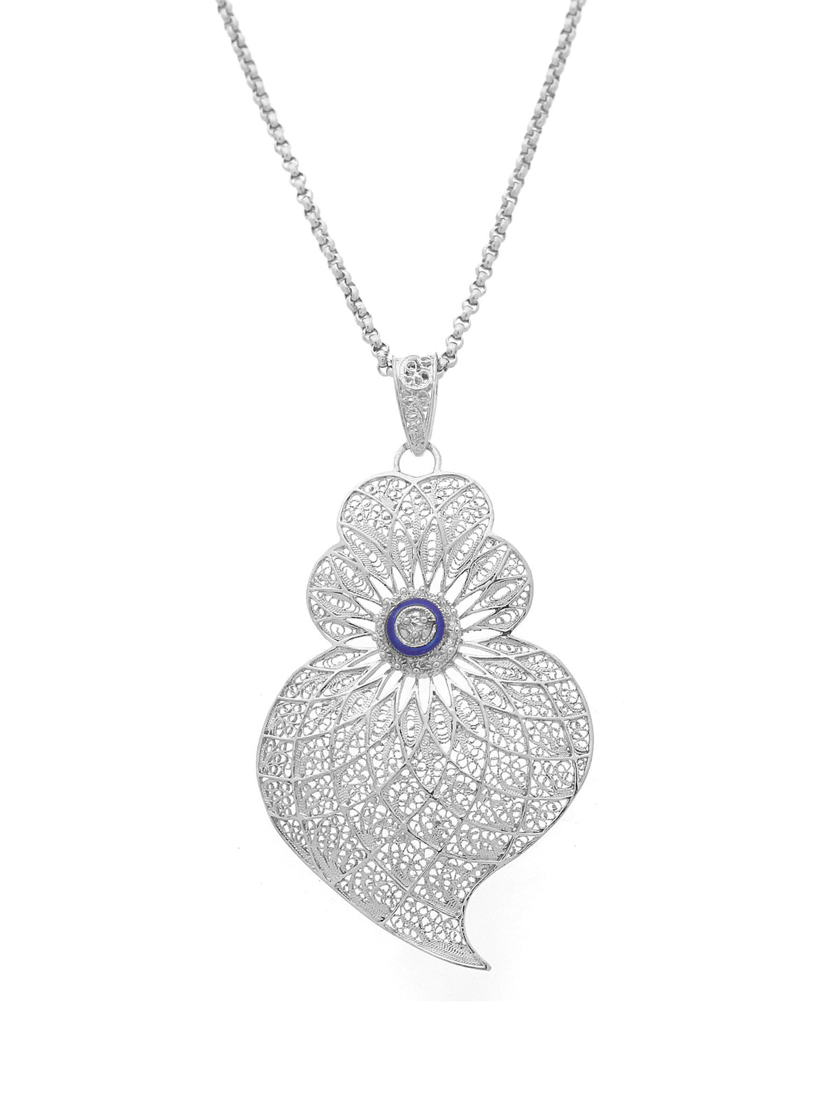 Medal Heart Center Enamelled