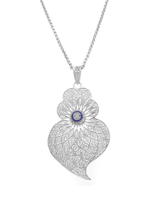 Medal Heart Center Enamelled