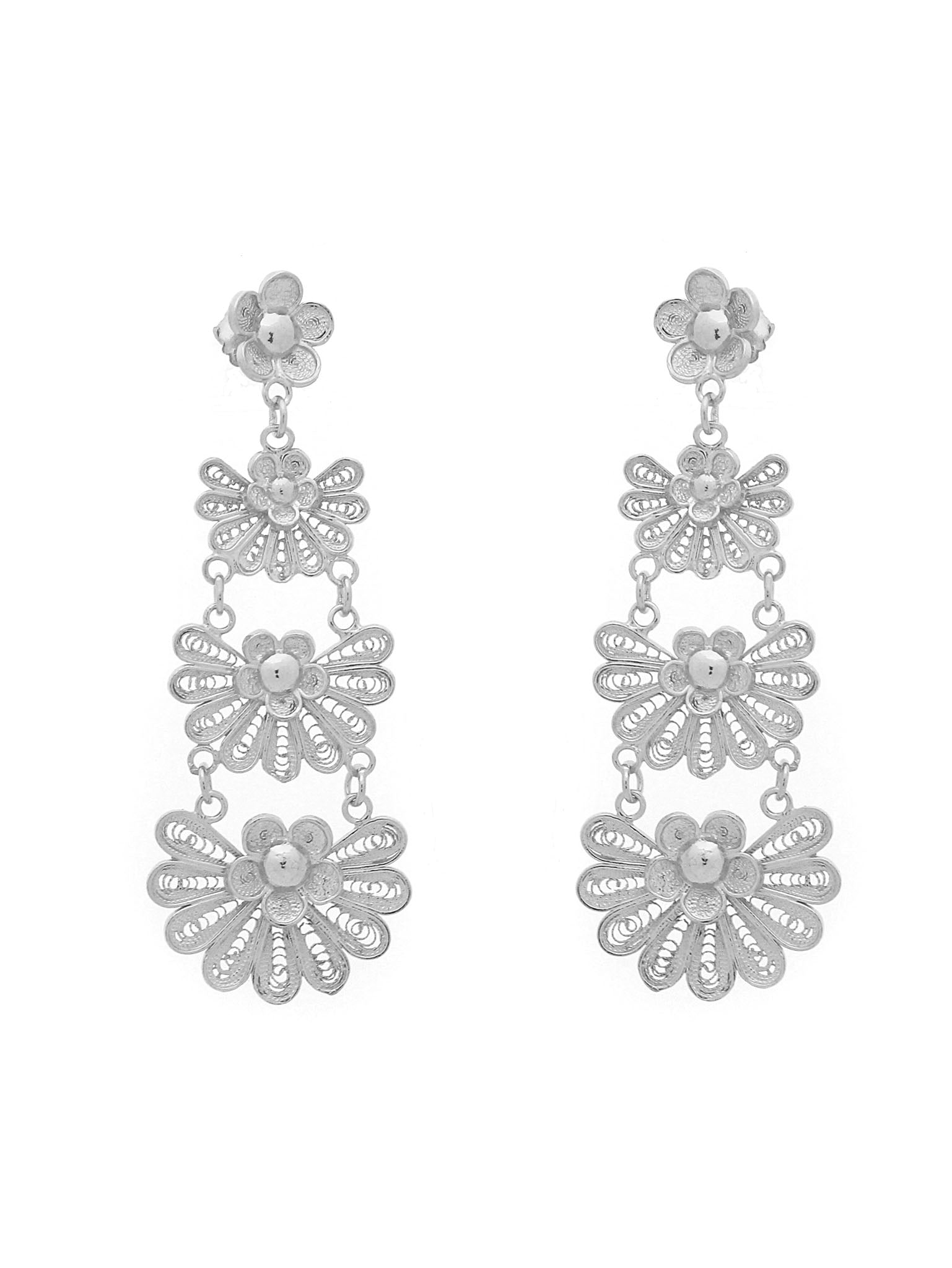 earrings Floral Cascade II