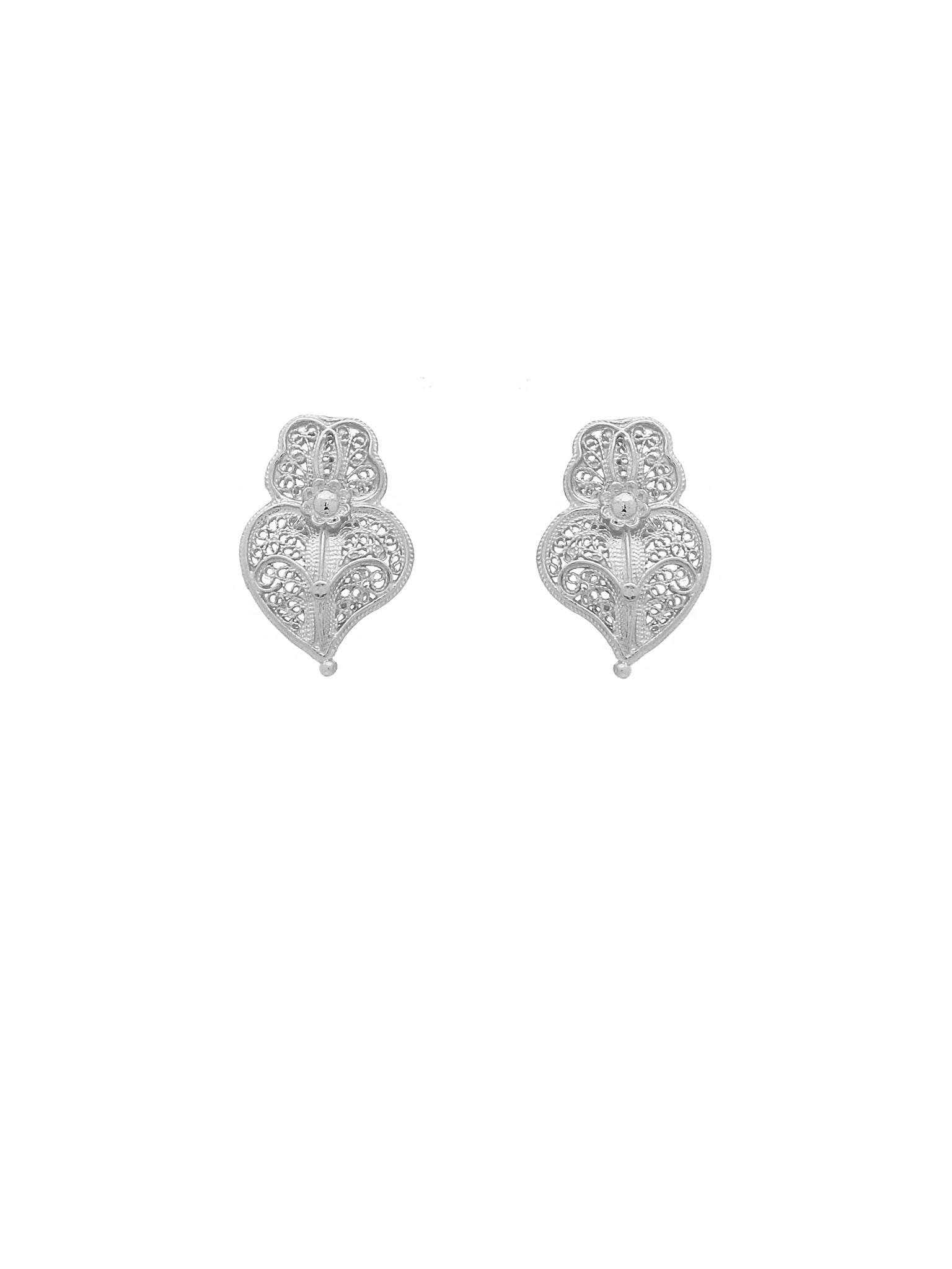 earrings Heart And/ Flower