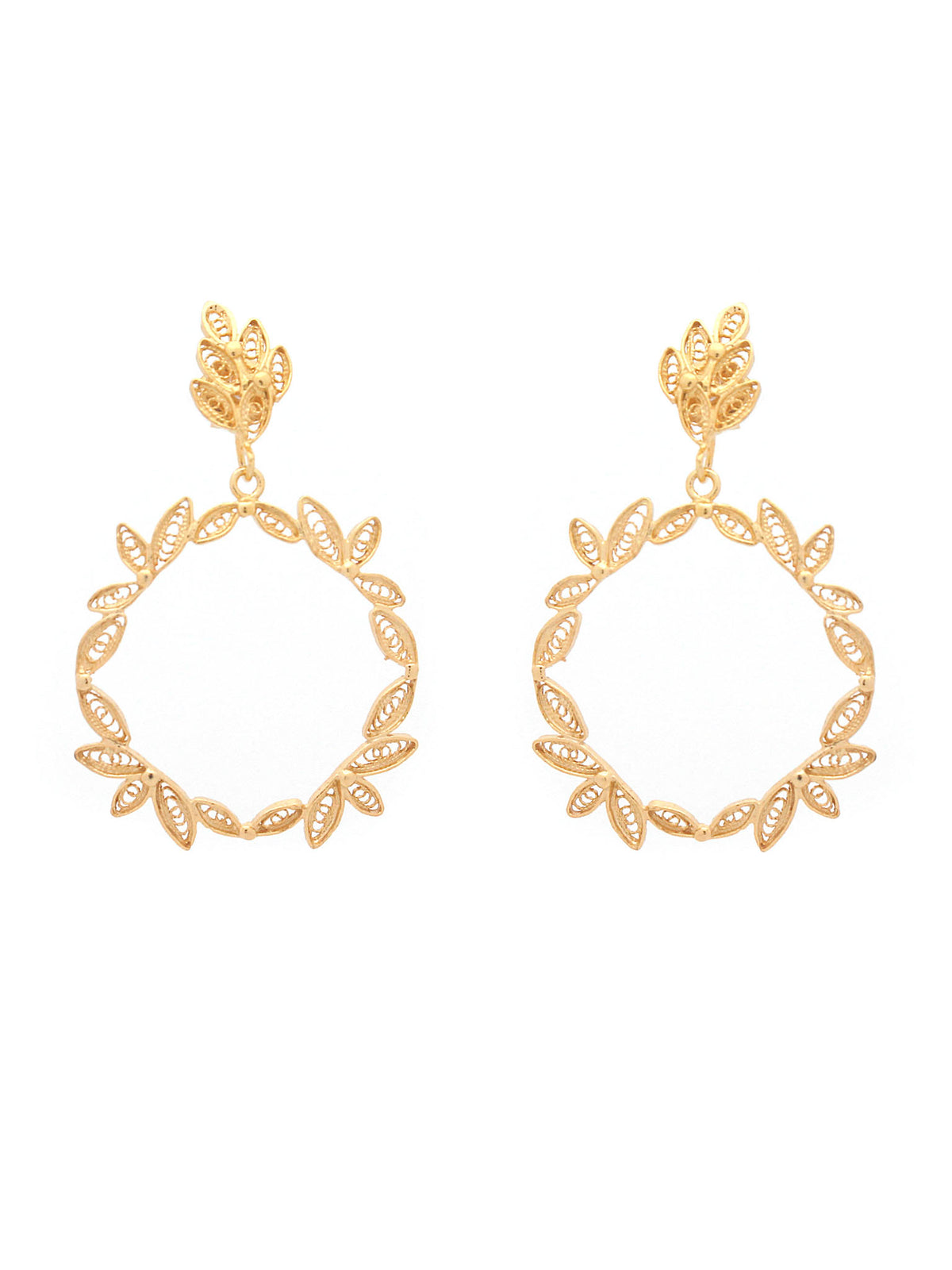 Caesar crown earrings