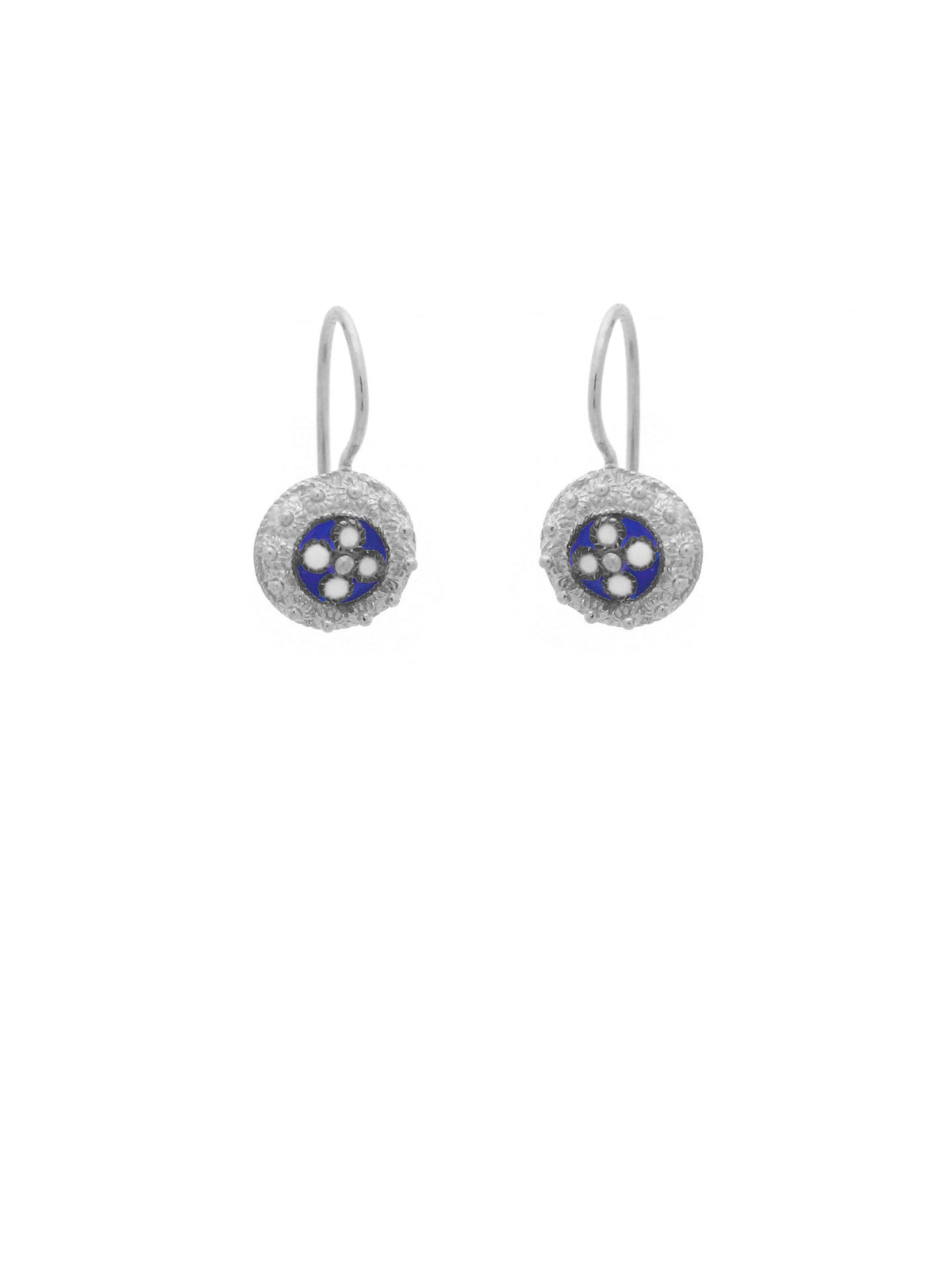 Snails s (4 petals) hook earrings