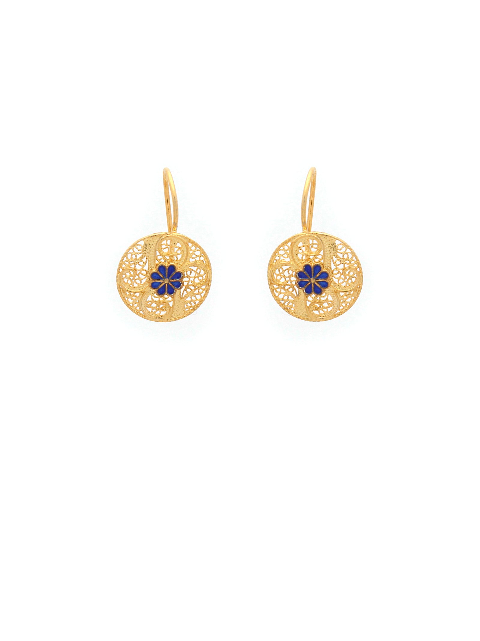 Round Earrings Enamel