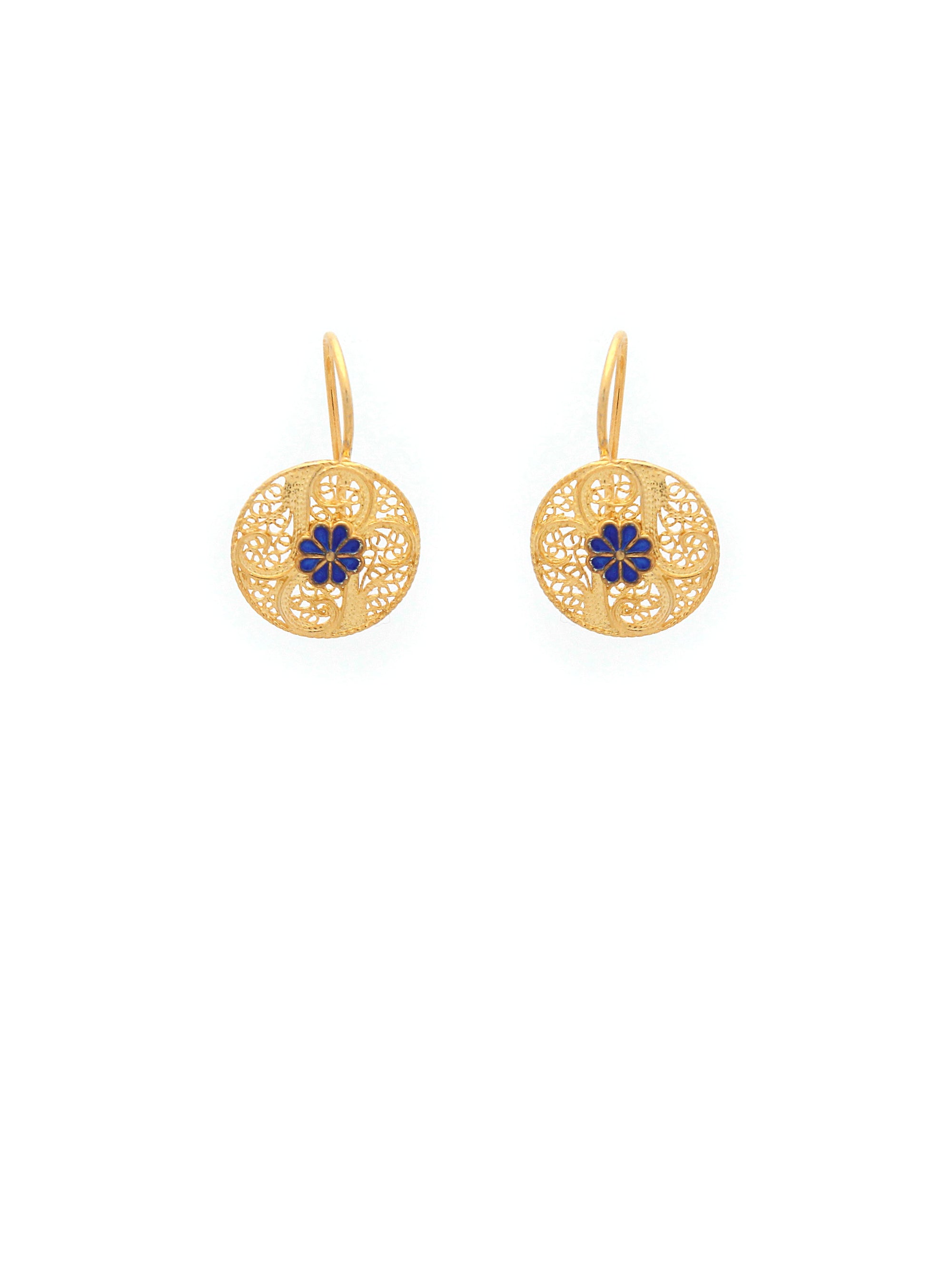 earrings Round Enamel