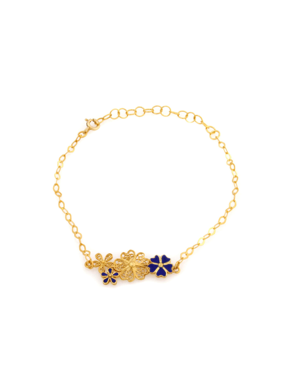 Pulseira Flor de Liz em filigrana (4172800852027)