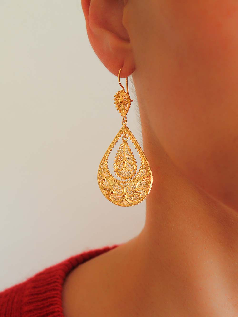 Esmerada - Brincos em filigrana (9335977297)