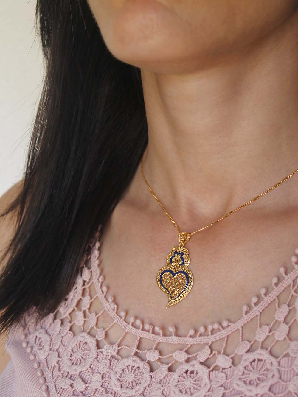 Distinta S Azul - Coração de viana em filigrana (1373849845819)