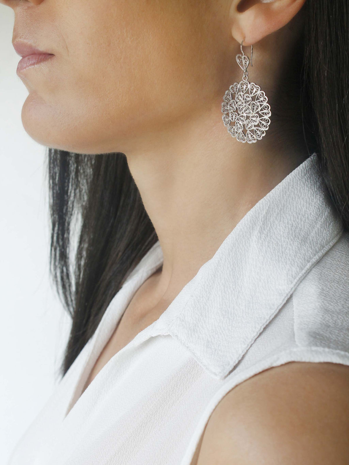 Brincos Vistosa em filigrana (4313535676475)