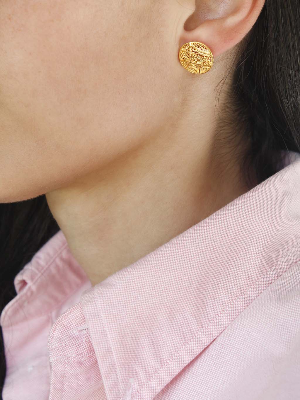 earrings Round in Filigree