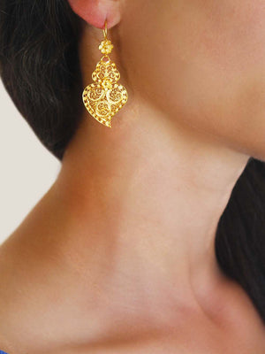 Brincos coração de Viana em filigrana (8882986001)