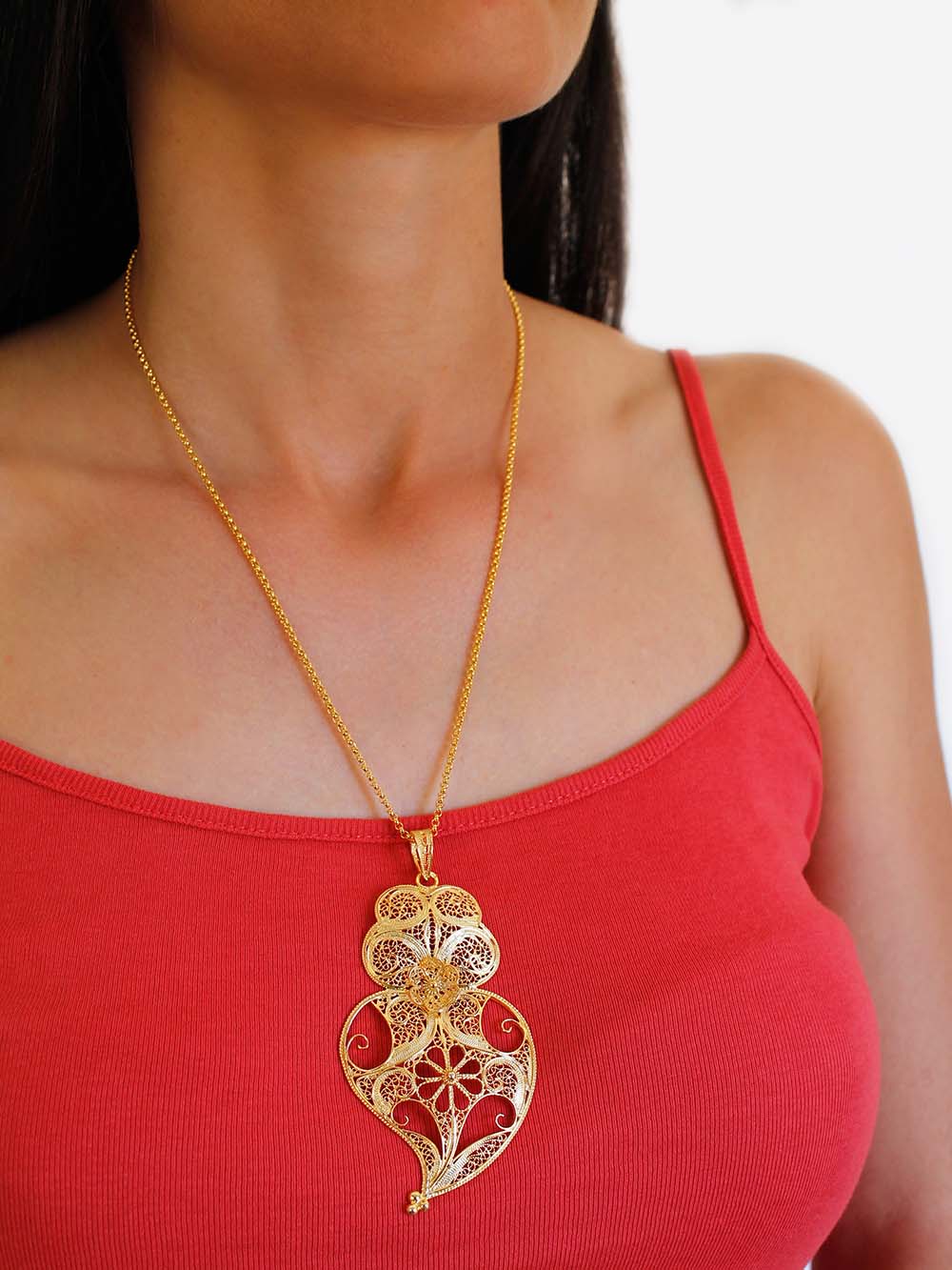 Coração de filigrana em prata lei (9336072657)