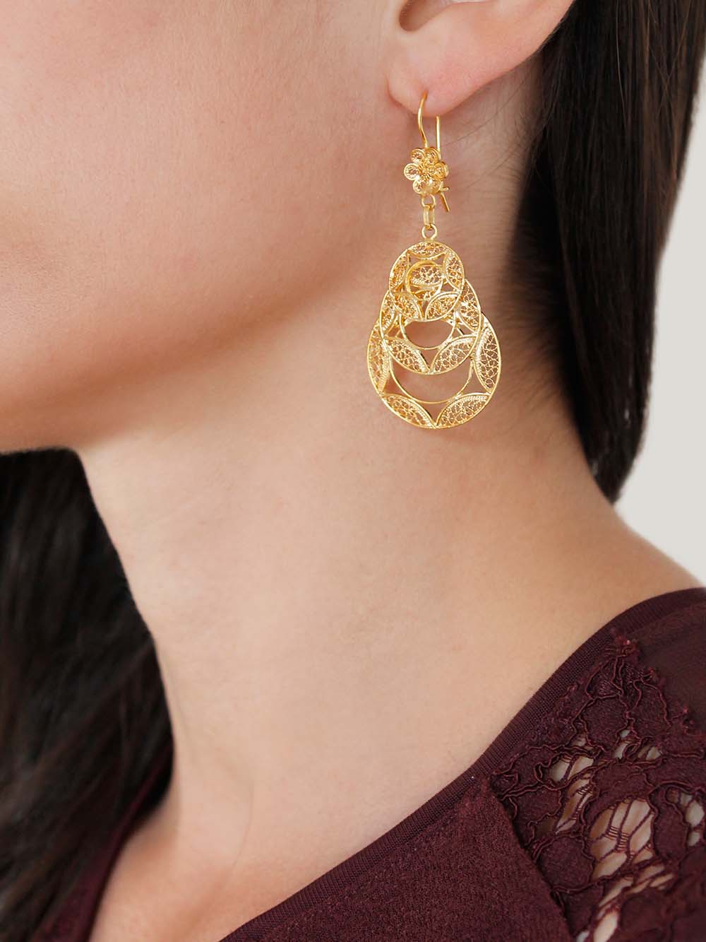 Brincos Cordial em filigrana (10017330641)