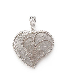 Fátima Filigree Medallion - Size M – Sterling Silver