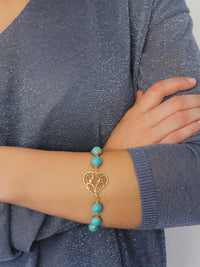 Princesa das Astúrias Filigree Bracelet – 9K Gold / 19K Gold